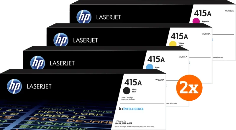HP 415A Toner Combo Pack (2 stuks) van HP – productfoto