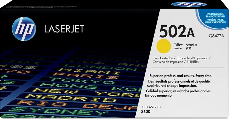 HP 502A - Tonercartridge de HP en Jaune – photo produit