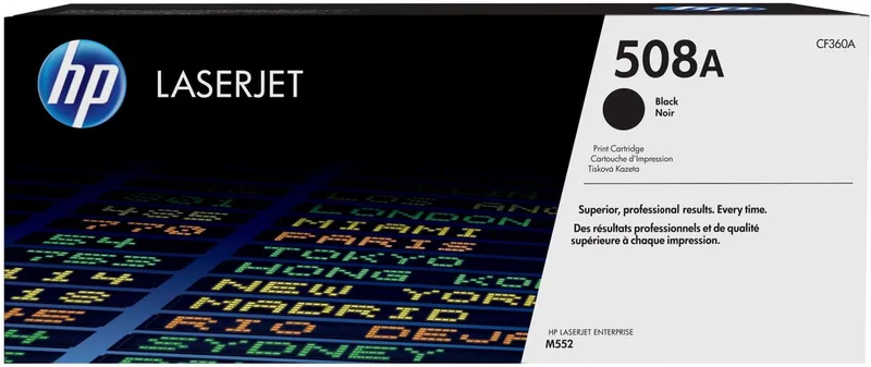 HP 508A - Tonercartridge - Origineel - Standaard Capaciteit van HP in Zwart – productfoto