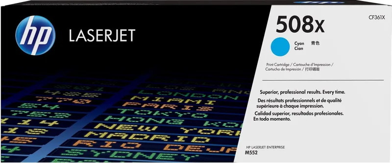 HP 508X - Tonercartridge / Hoge Capaciteit by HP in Cyaan – product photo