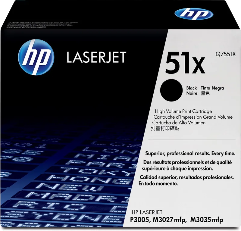 HP 51X - Tonercartridge / Hoge Capaciteit från HP i Svart – produktbild