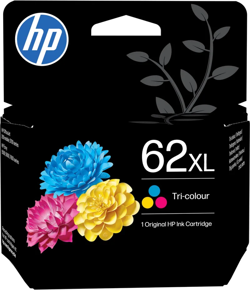 HP 62 - Inktcartridge - Origineel van HP in Kleur – productfoto