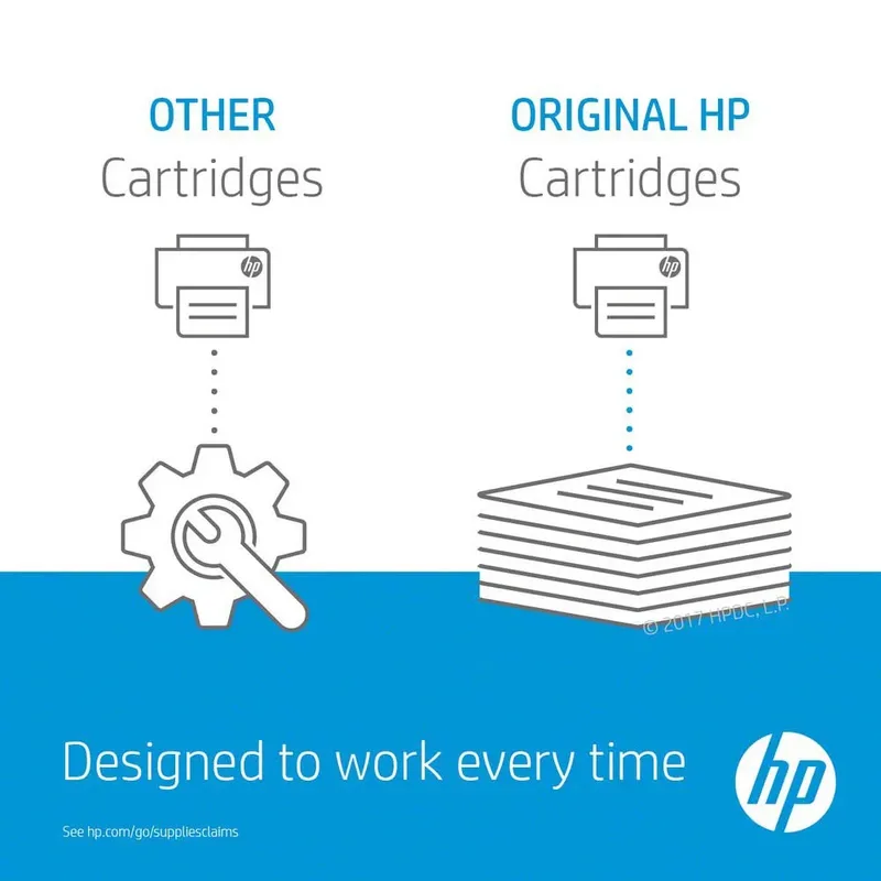 HP 62 originele zwarte inktcartridge (C2P04AE) fra HP – produktbillede 3 af 4