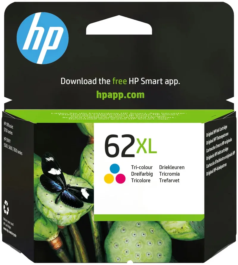 HP 62XL - Inktcartridge - Origineel de HP en Kleur – photo produit