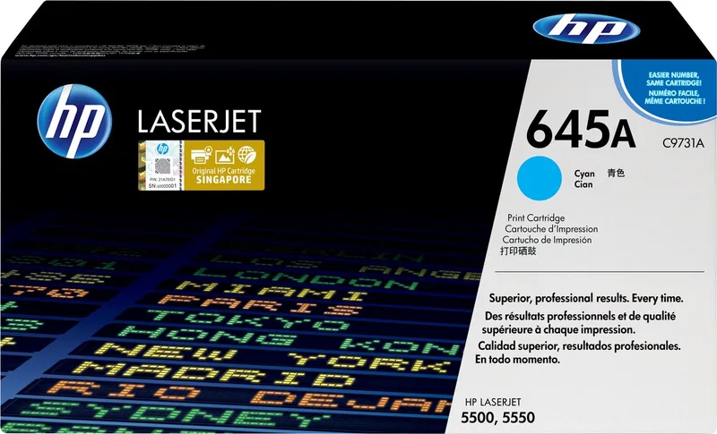 HP 645A - Tonercartridge från HP i Cyaan – produktbild