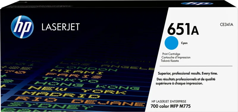 HP 651A originele toner cartridge standard capacity 16.000 paginas 1-pack de HP en Cyaan – photo produit