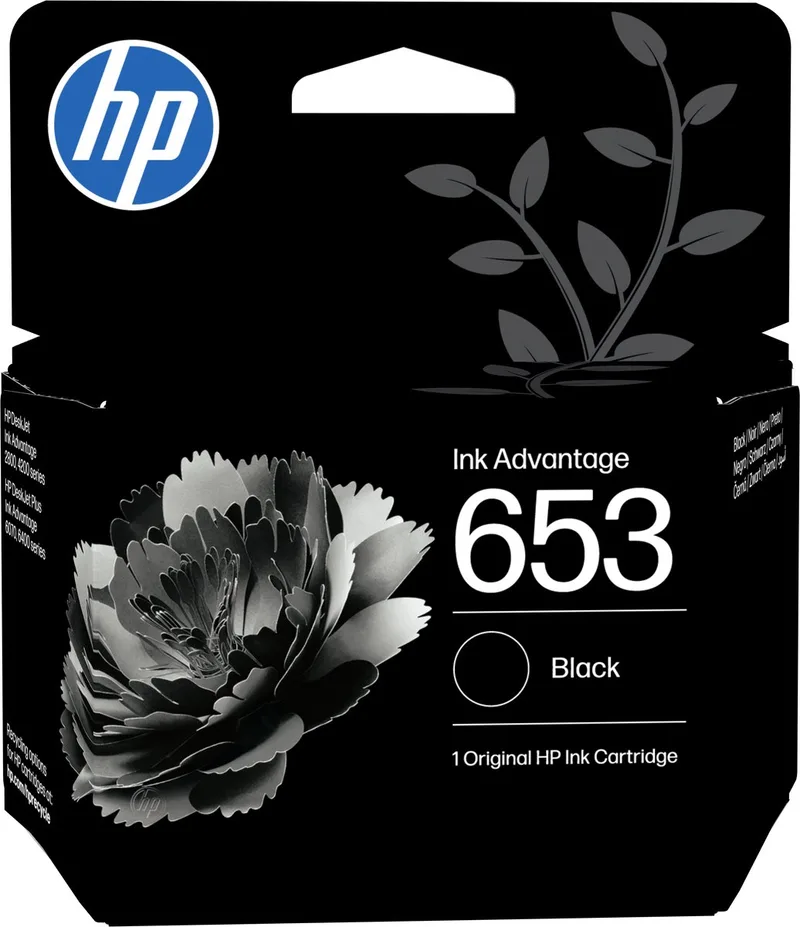 HP 653 originele Advantage zwarte inktcartridge de HP en Noir – photo produit