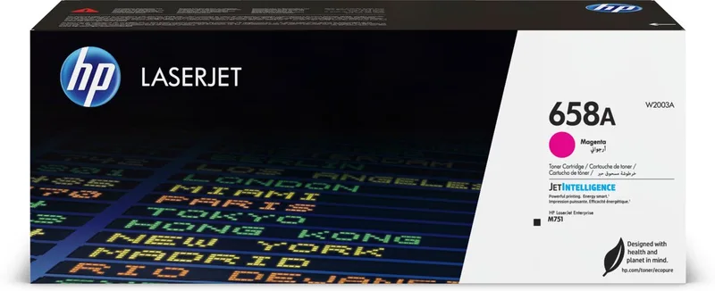 HP 658A LaserJet Toner Cr fra HP i Magenta – produktbillede