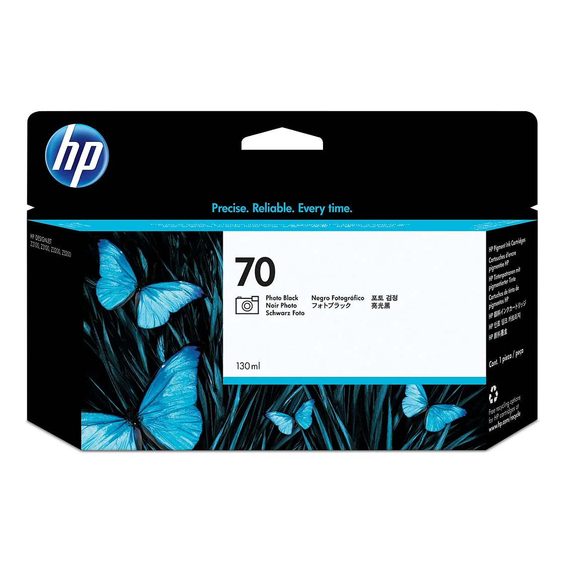 HP 70 130-ml Photo Black DesignJet Ink Cartridge print head von HP – Produktfoto