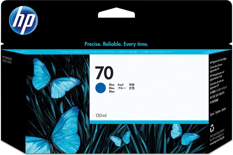 HP 70 Tinte blau 130 ml Vivera von HP in Cyaan – Produktfoto