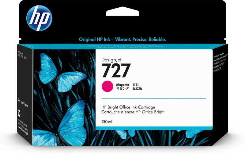 HP 727 - Inktcartridge / (B3P20A) från HP i Magenta – produktbild