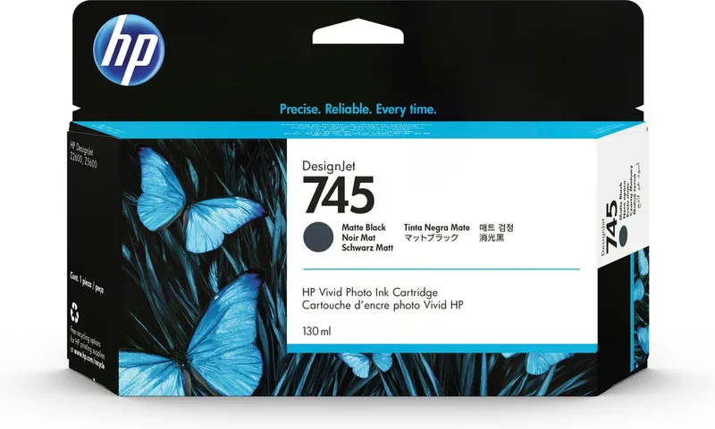 HP 745 - Inktcartridge / (F9J99A) von HP in Mat zwart – Produktfoto