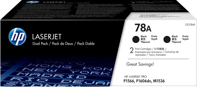 HP 78A - Tonercartridge / 2 Pack de HP en Noir – photo produit
