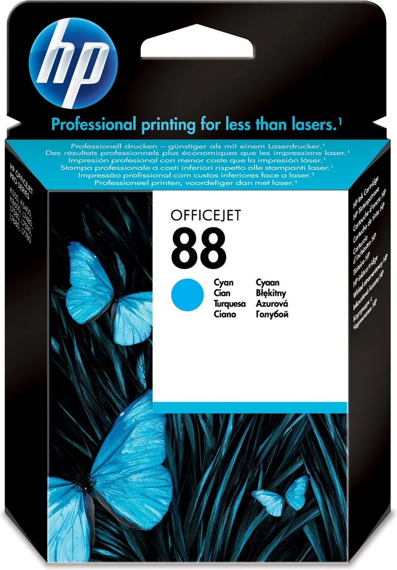 HP 88 inktcartridge 1 stuk(s) Origineel Normaal rendement von HP in Cyaan – Produktfoto