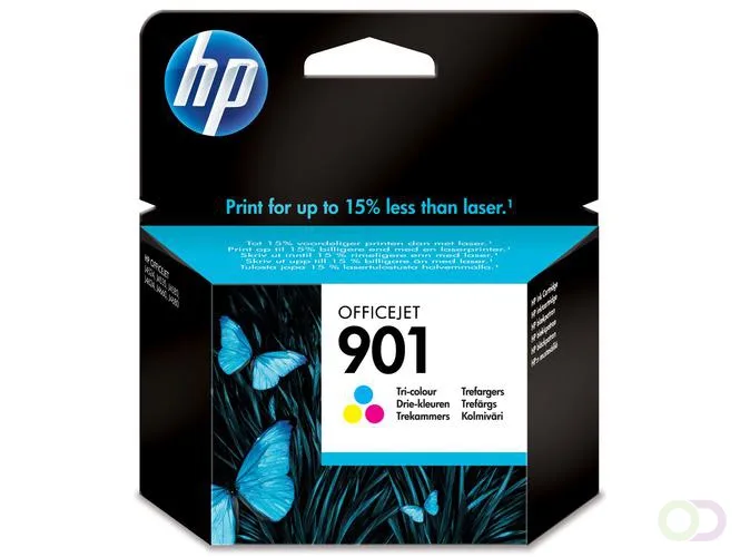 HP 901 originele drie-kleuren inktcartridge (CC656AE) de HP – photo produit