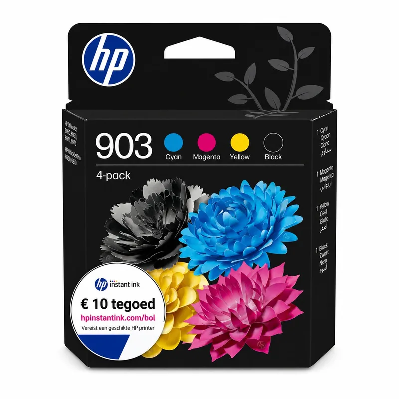 HP 903 - Inktcartridge - Origineel - Kleur & Instant Ink tegoed by HP in Black – product photo
