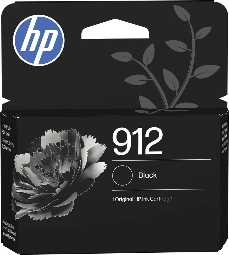 HP 912 - Inktcartridge - Origineel - Standaard capaciteit van HP in Zwart – productfoto