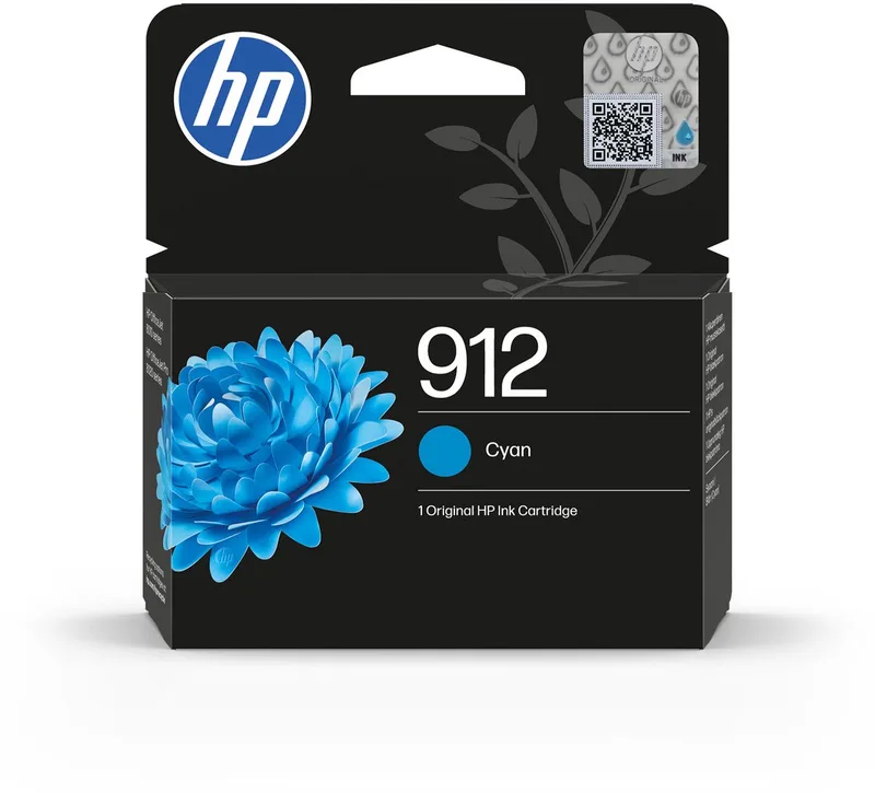 HP 912 originele inktcartridge von HP in Cyaan – Produktfoto