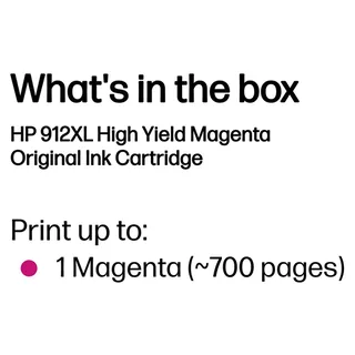 HP 912XL High Yield Magenta Original Ink von HP – Produktfoto 2 von 5