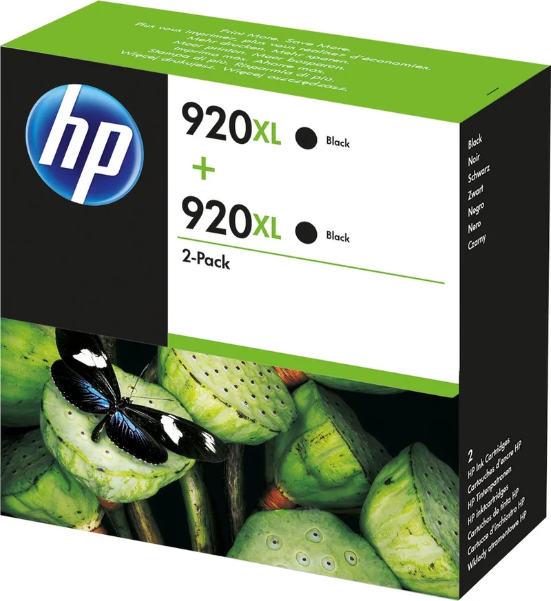 HP 920XL - Inktcartridge / 2-Pack van HP in Zwart – productfoto