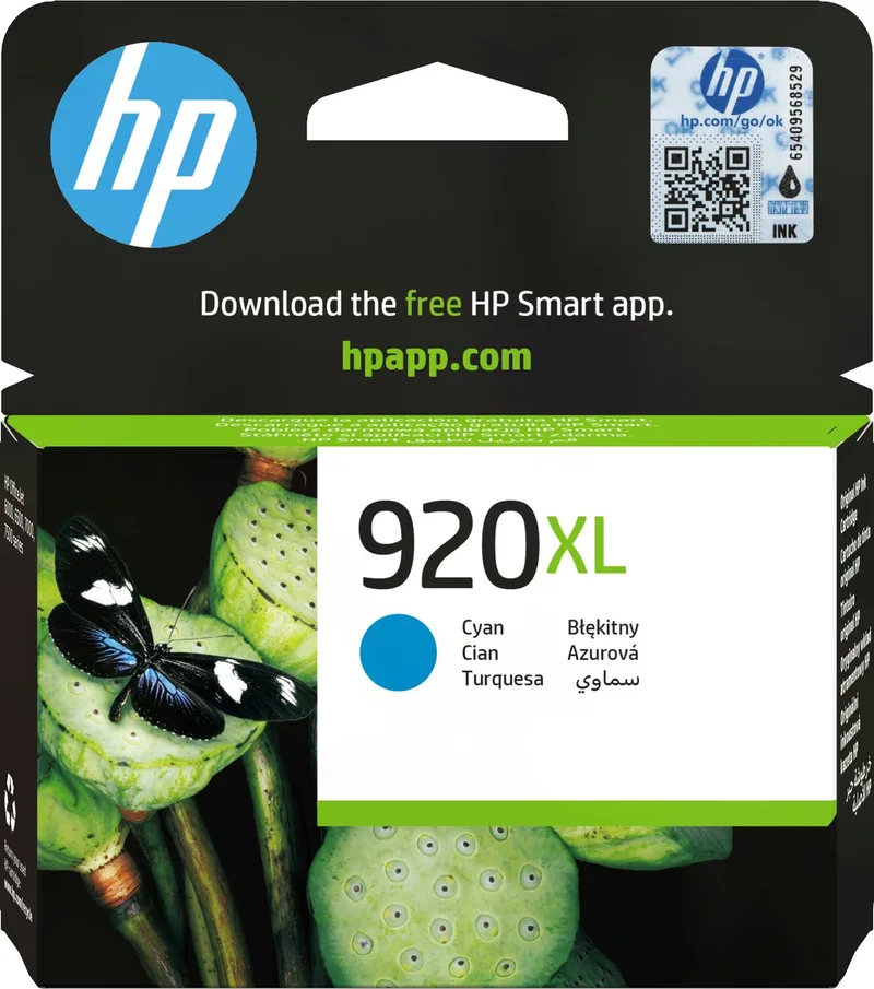 HP 920XL - Inktcartridge / (CD972AE) van HP in Cyaan – productfoto