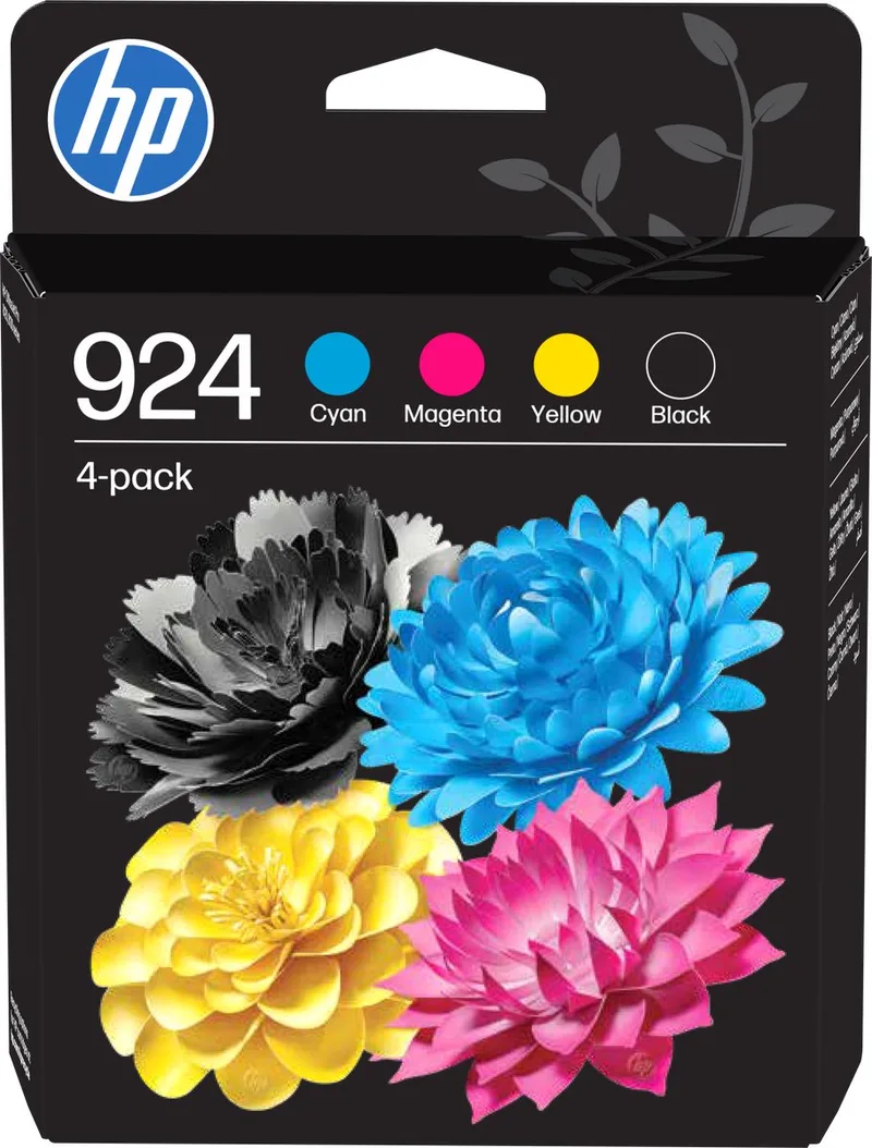 HP 924 - Inktcartridge - Cyaan, Magenta & Geel van HP in Zwart – productfoto