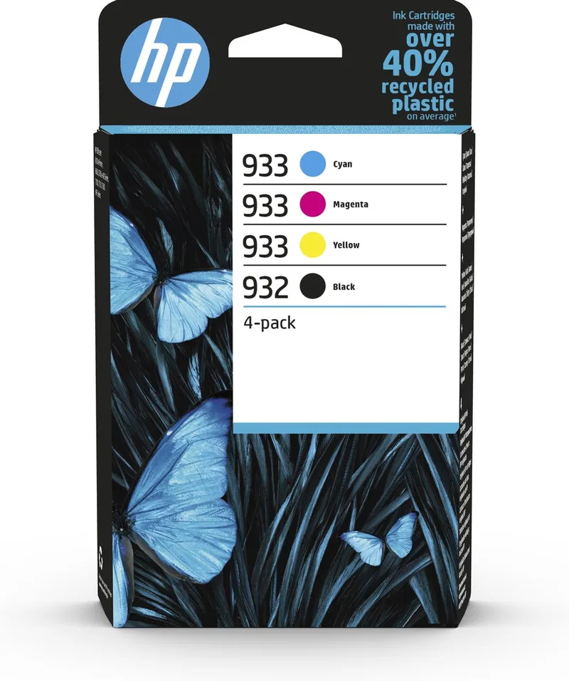 HP 932 + 933 - Inktcartridge - Kleur van HP in Zwart – productfoto