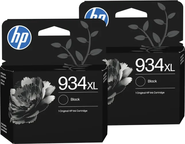 HP 934XL Cartridges Zwart Duo Pack van HP – productfoto