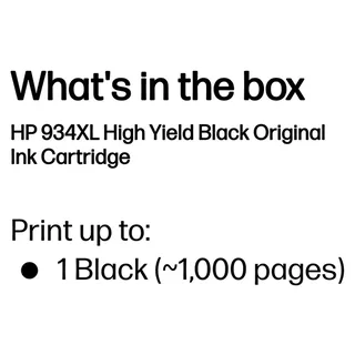 HP 934XL originele high-capacity zwarte inktcartridge (C2P23AE) van HP – productfoto 2 van 5