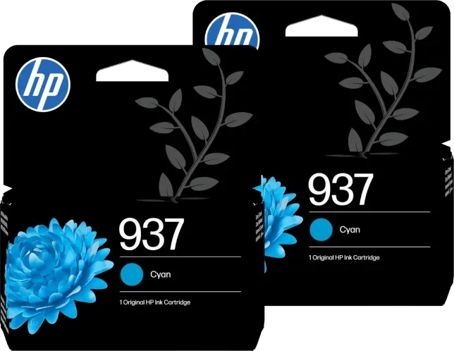 HP 937 Cartridge Cyaan (2 stuks) von HP – Produktfoto