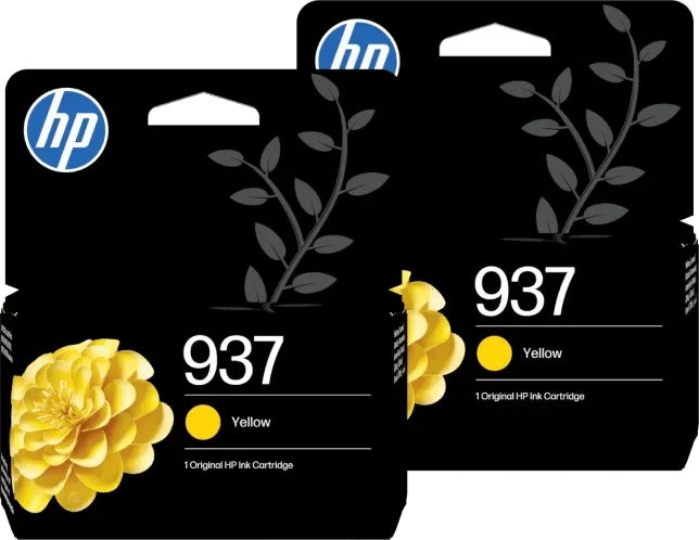HP 937 Cartridge Geel (2 stuks) van HP – productfoto