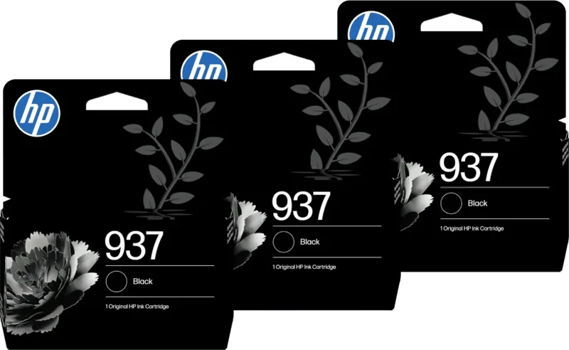 HP 937 Cartridge Zwart Triple Pack von HP – Produktfoto