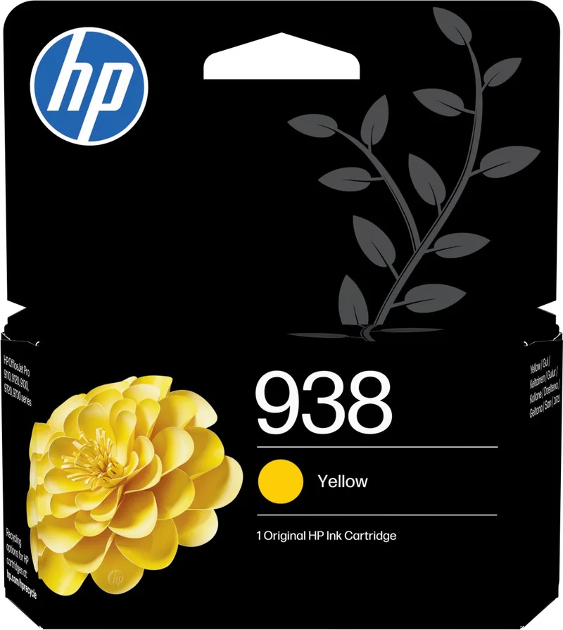 HP 938 - Inktcartridge - Origineel - Standaard capaciteit de HP en Jaune – photo produit