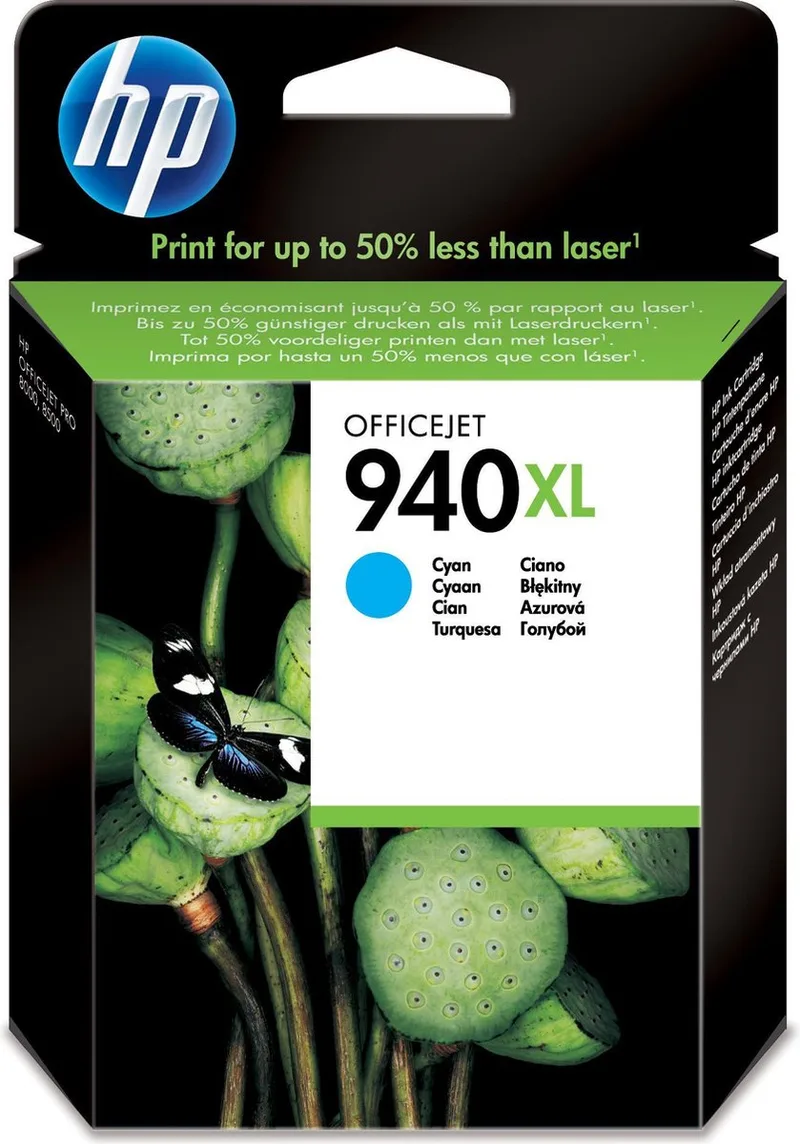 HP 940XL Inktcartridge van HP in Cyan – productfoto
