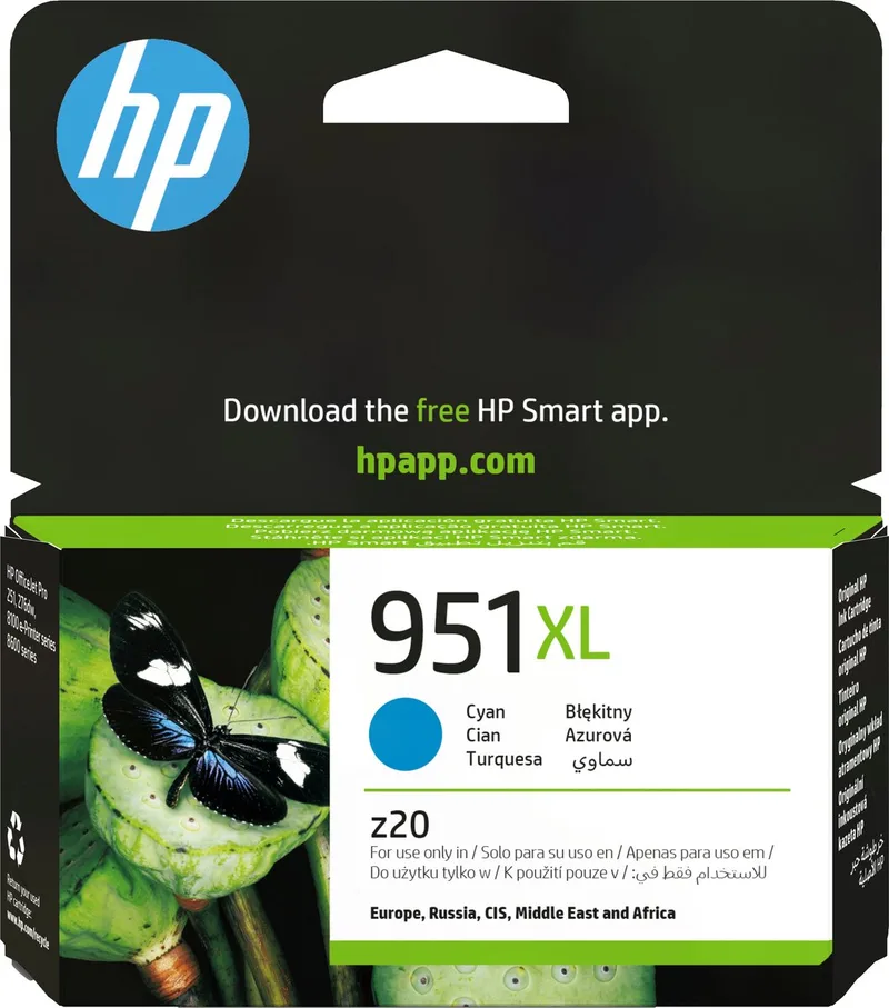 HP 951XL - Inktcartridge / Hoge Capaciteit från HP i Cyaan – produktbild