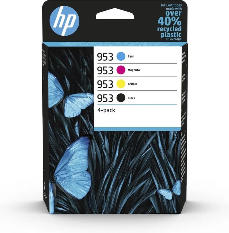 HP 953 4-pack - Inktcartridge - Origineel - Kleur & Instant Ink tegoed van HP in Zwart – productfoto