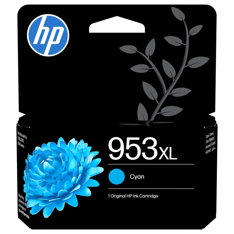 HP 953XL High Yield Cyan Original ink cartridge von HP – Produktfoto