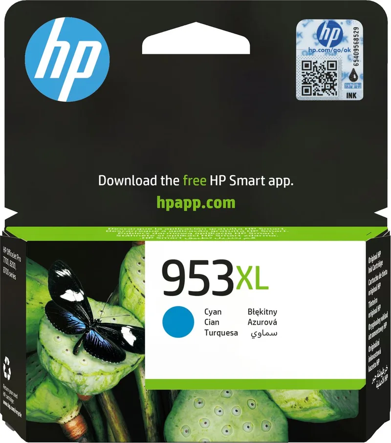HP 953XL - Inktcartridge - Origineel - Hoge Capaciteit by HP in Cyaan – product photo