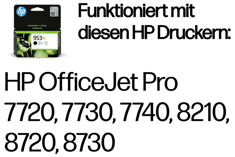 HP 953XL - Inktcartridge - Origineel - Hoge Capaciteit von HP in Schwarz – Produktfoto 2 von 2