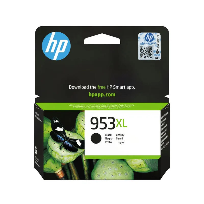 HP 953XL originele high-capacity zwarte inktcartridge van HP – productfoto