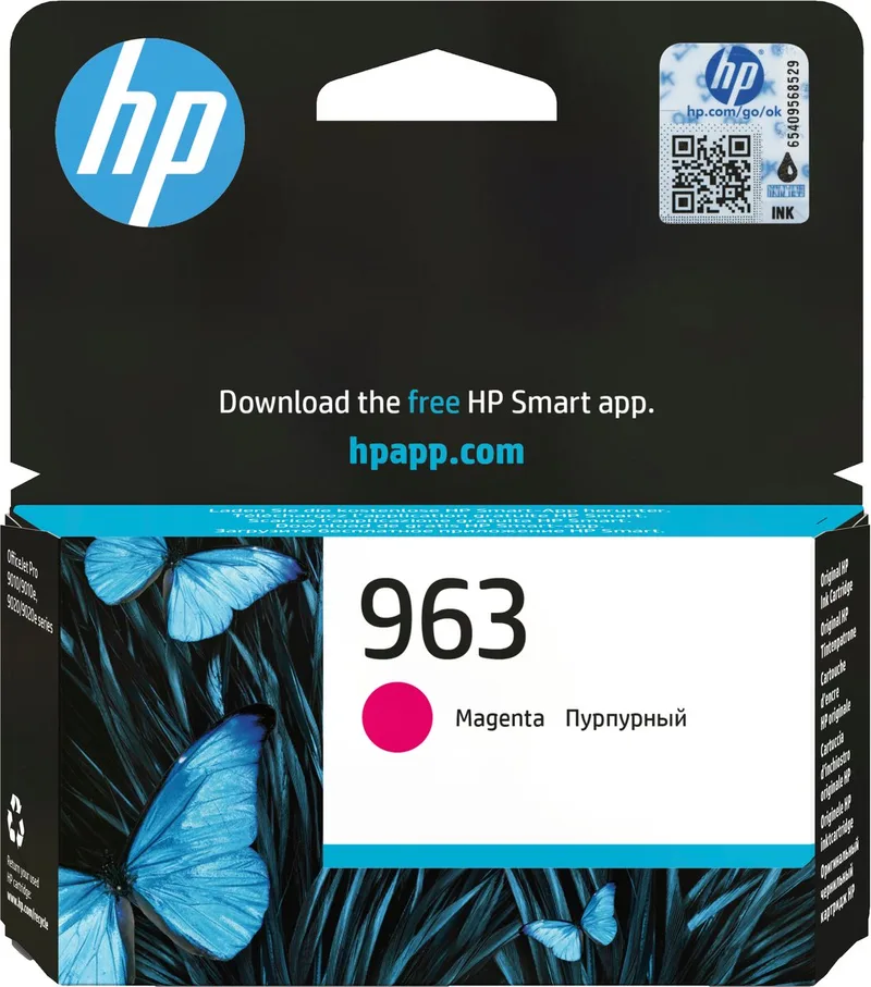 HP 963 - Inktcartridge - Origineel - Standaard capaciteit by HP in Magenta – product photo