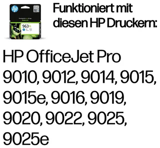 HP 963XL - Inktcartridge - Origineel - Hoge capaciteit by HP in Cyaan – product photo 2 of 2