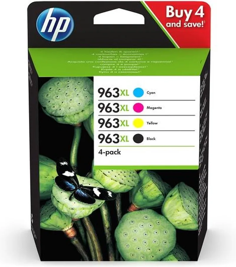 HP 963XL - Inktcartridge - Origineel - Hoge capaciteit - Kleur & Zwart by HP in Zwart & Kleur – product photo