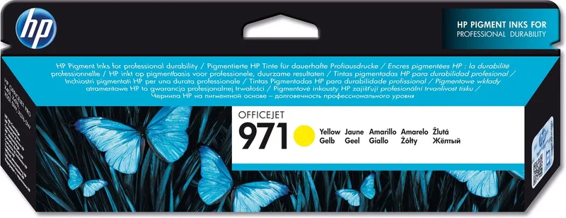 HP 971 inktcartridge - 2500 pagina's - Pak van 1 by HP in Yellow – product photo