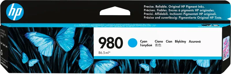 HP 980 - Inktcartridge / (D8J07A) by HP in Cyaan – product photo