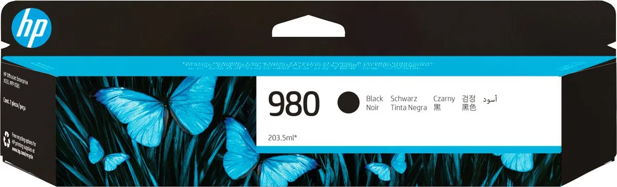 HP 980 Blækpatron sort fra HP i Sort – produktbillede