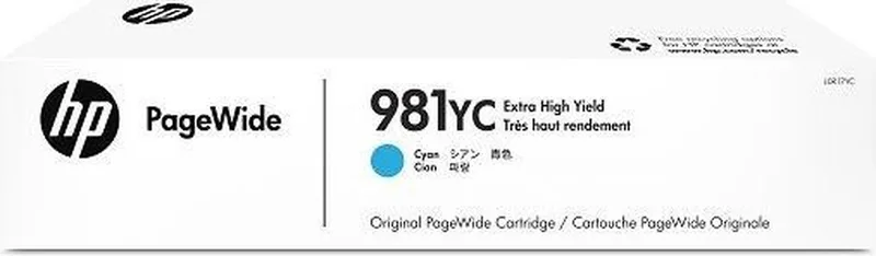 HP 981YC Extra High Yield Cyan Original PageWide Cartridge by HP in Cyaan – product photo