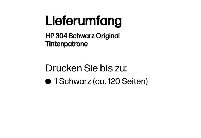 HP Tintenpatrone Nr. 304 (ca. 120 Seiten) Tintenpatrone by HP in Black – product photo 3 of 3