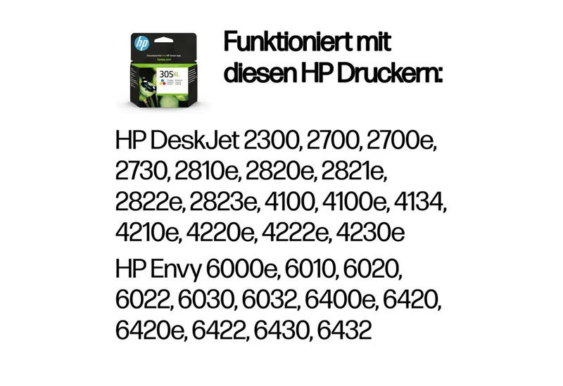 HP Tintenpatrone Nr. 305XL Multipack C/M/Y (ca. 20 Tintenpatrone de HP en Noir – photo produit 2 sur 2