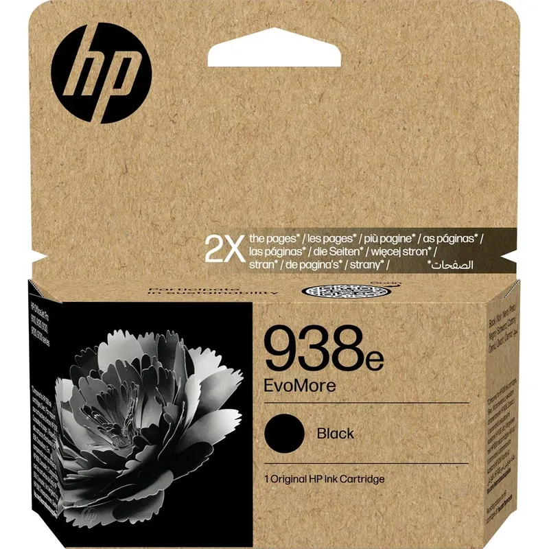 inktcartridge 938e, 3.100 pagina's, OEM 4S6Y2PE, zwart van HP – productfoto